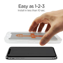 Load image into Gallery viewer, iPhone 11 / XR Screen Protector EZ FIT GLAS.tR Privacy