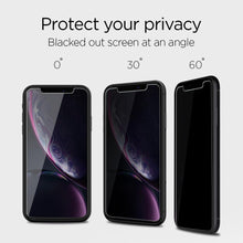 Load image into Gallery viewer, iPhone 11 / XR Screen Protector EZ FIT GLAS.tR Privacy